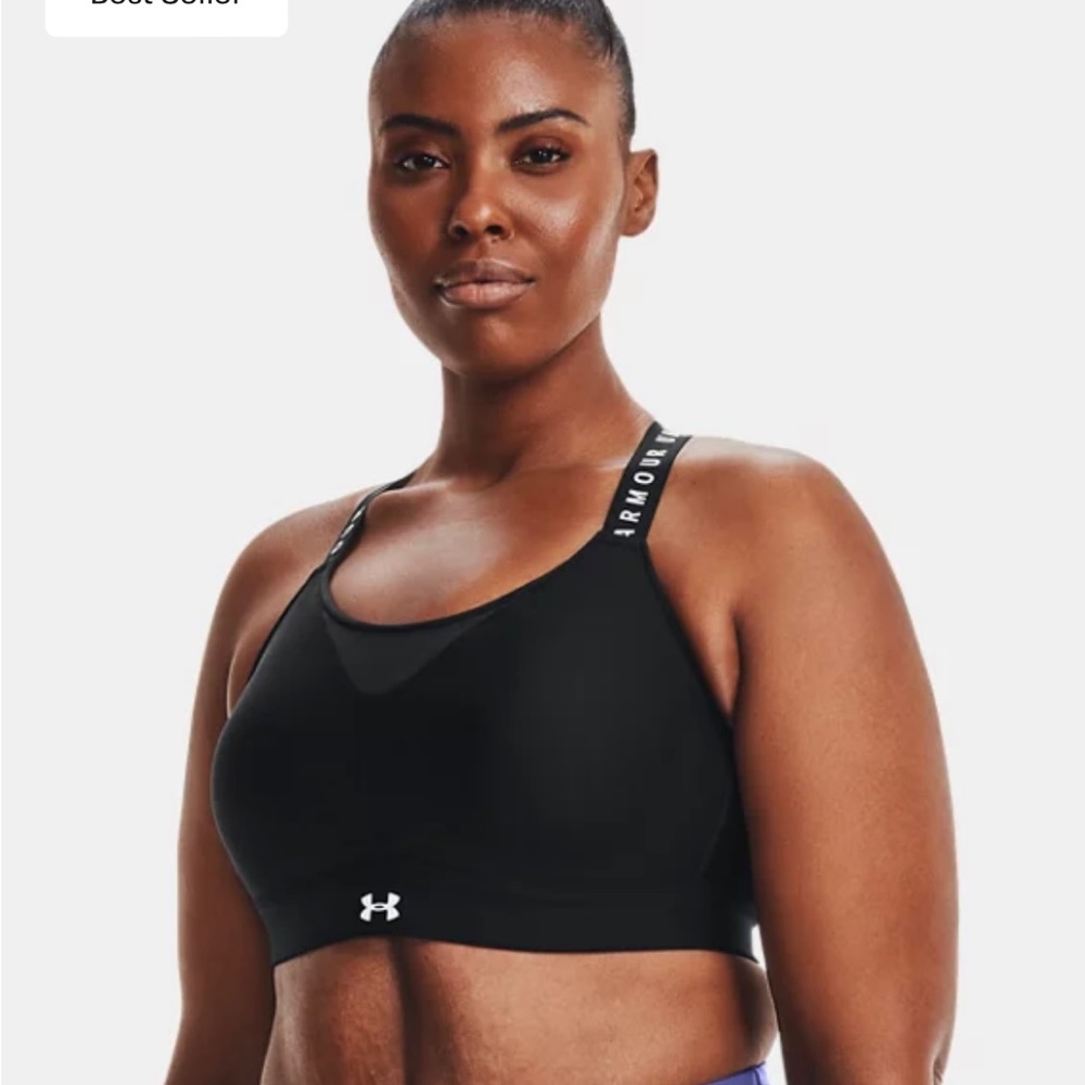 Under Armour Black Molded-Cup Sport Bra